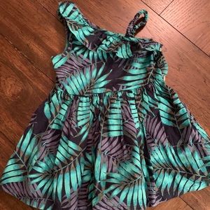 Toddler palm leaves dress